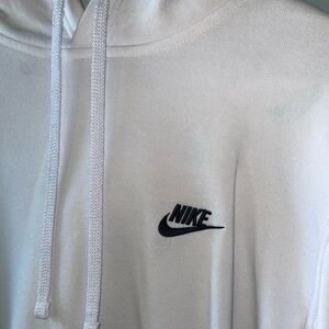 White nike hoodie - Size Large